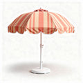 Striped outdoor patio umbrella with adjustable height and durable fabric 150 x 150 x 220cm